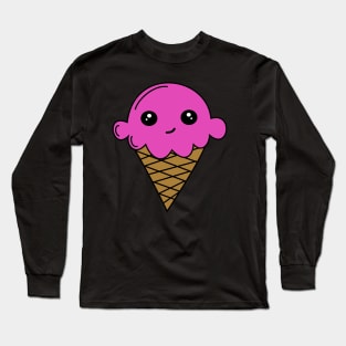 Cute Ice Cream Long Sleeve T-Shirt